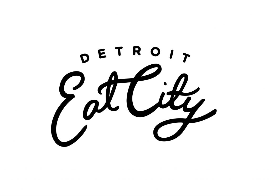Detroit Eat City title graphic from Visit Detroit magazine