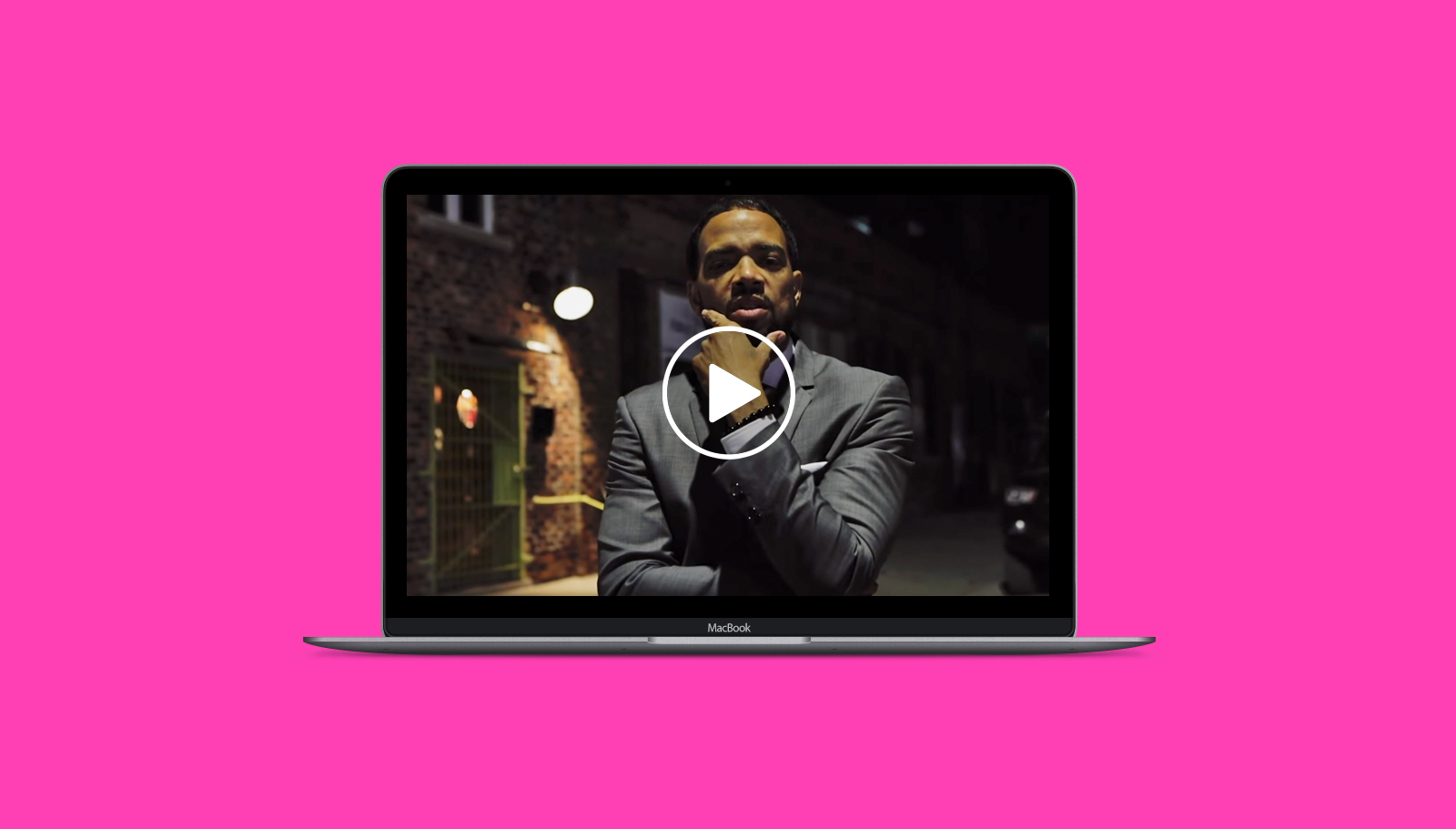 Mike Ellison in Covalence video on laptop