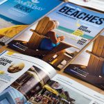 Multiple spreads and covers of Tampa Bay Beaches Visitors Guide